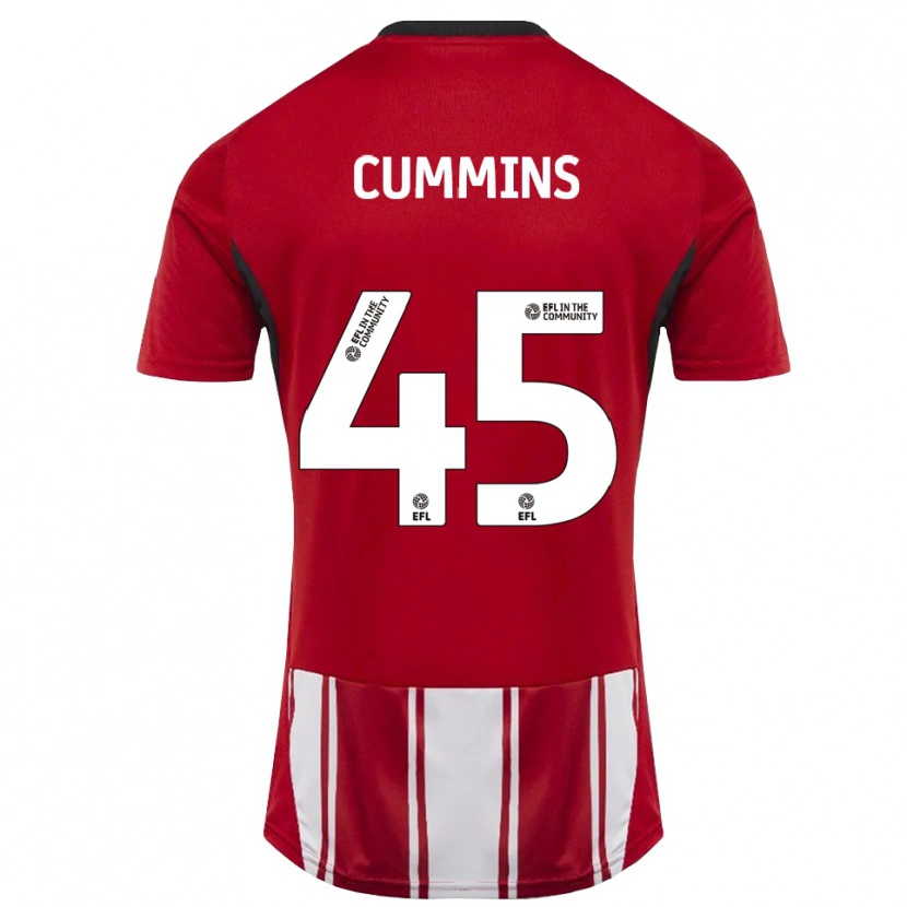 Danxen Damen Charlie Cummins #45 Rot Weiß Schwarz Heimtrikot Trikot 2025/26 T-Shirt Österreich