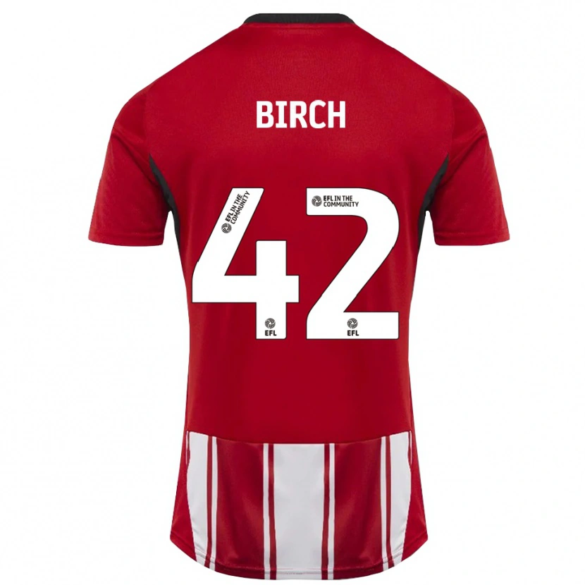 Danxen Damen George Birch #42 Rot Weiß Schwarz Heimtrikot Trikot 2025/26 T-Shirt Österreich
