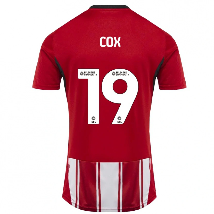 Danxen Damen Sonny Cox #19 Rot Weiß Schwarz Heimtrikot Trikot 2025/26 T-Shirt Österreich