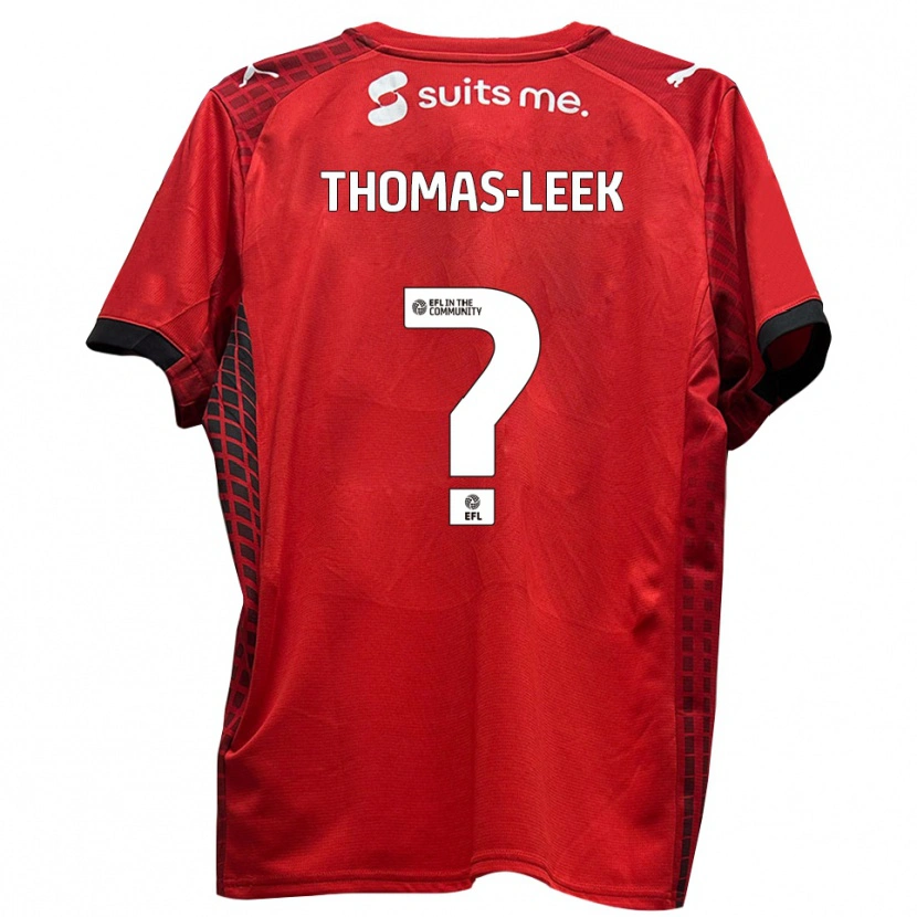Danxen Damen Ellie Thomas-Leek #0 Rot Schwarz Heimtrikot Trikot 2025/26 T-Shirt Österreich