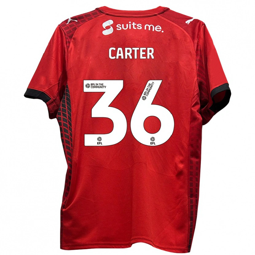Danxen Damen Dan Carter #36 Rot Schwarz Heimtrikot Trikot 2025/26 T-Shirt Österreich