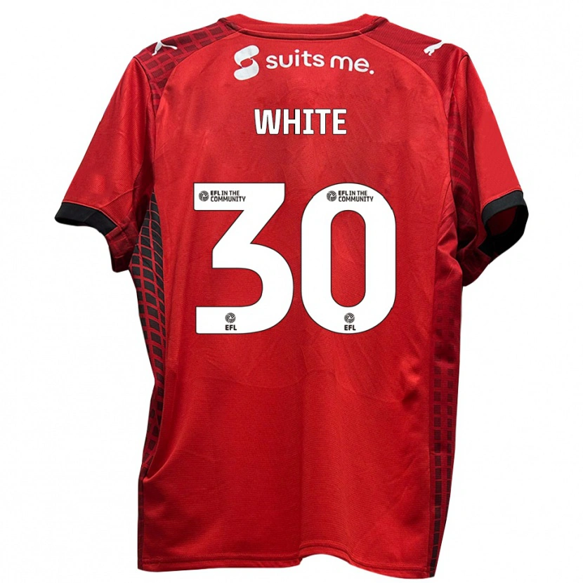 Danxen Damen Joe White #30 Rot Schwarz Heimtrikot Trikot 2025/26 T-Shirt Österreich