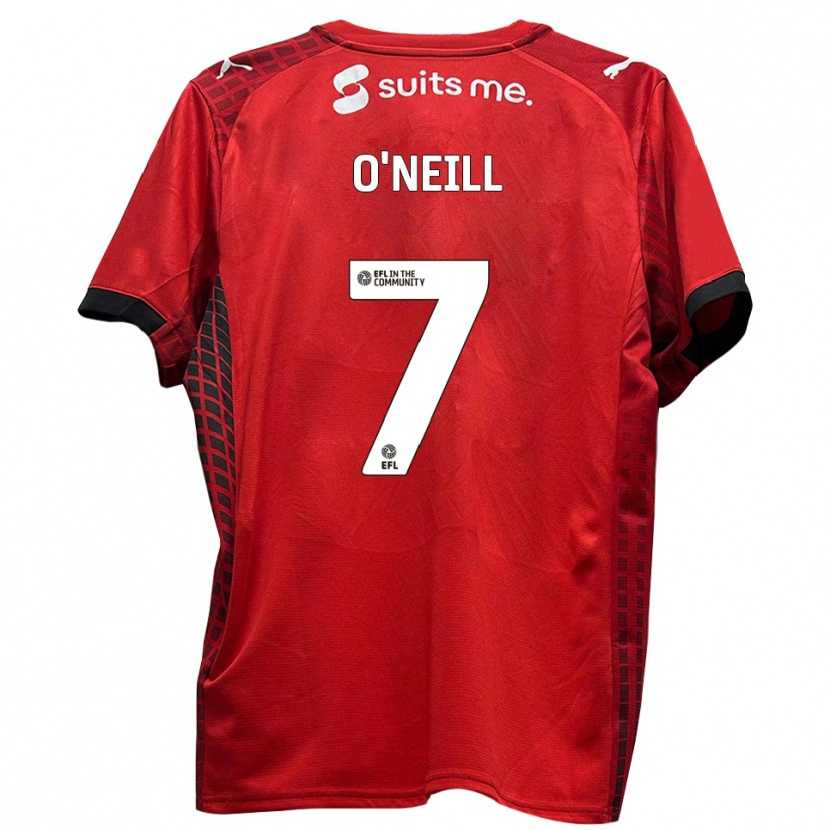 Danxen Damen Ollie O'neill #7 Rot Schwarz Heimtrikot Trikot 2025/26 T-Shirt Österreich