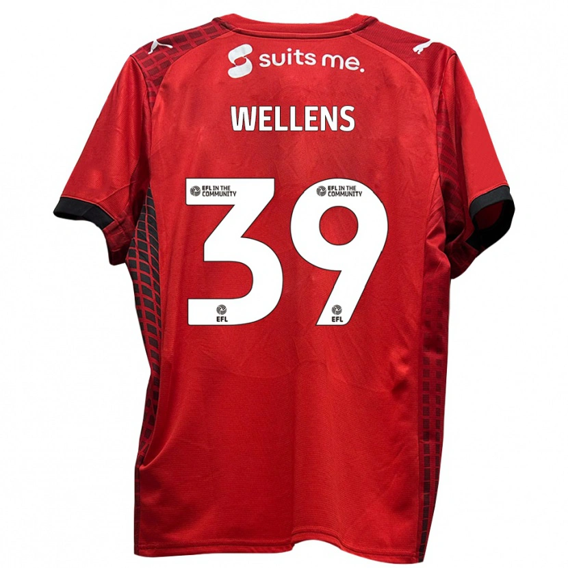 Danxen Damen Alfie Wellens #39 Rot Schwarz Heimtrikot Trikot 2025/26 T-Shirt Österreich