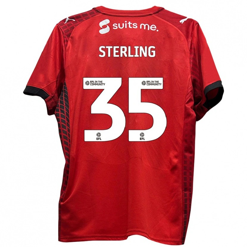 Danxen Damen Aaron Sterling #35 Rot Schwarz Heimtrikot Trikot 2025/26 T-Shirt Österreich