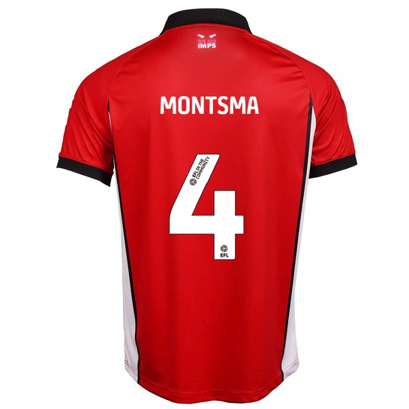 Danxen Damen Lewis Montsma #4 Rot Weiß Heimtrikot Trikot 2025/26 T-Shirt Österreich