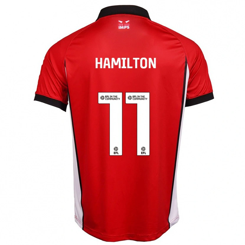 Danxen Damen Ethan Hamilton #11 Rot Weiß Heimtrikot Trikot 2025/26 T-Shirt Österreich