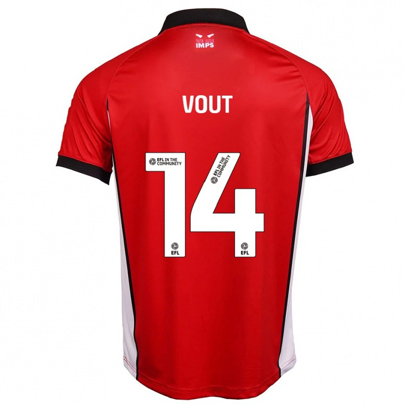 Danxen Damen Leo Vout #14 Rot Weiß Heimtrikot Trikot 2025/26 T-Shirt Österreich
