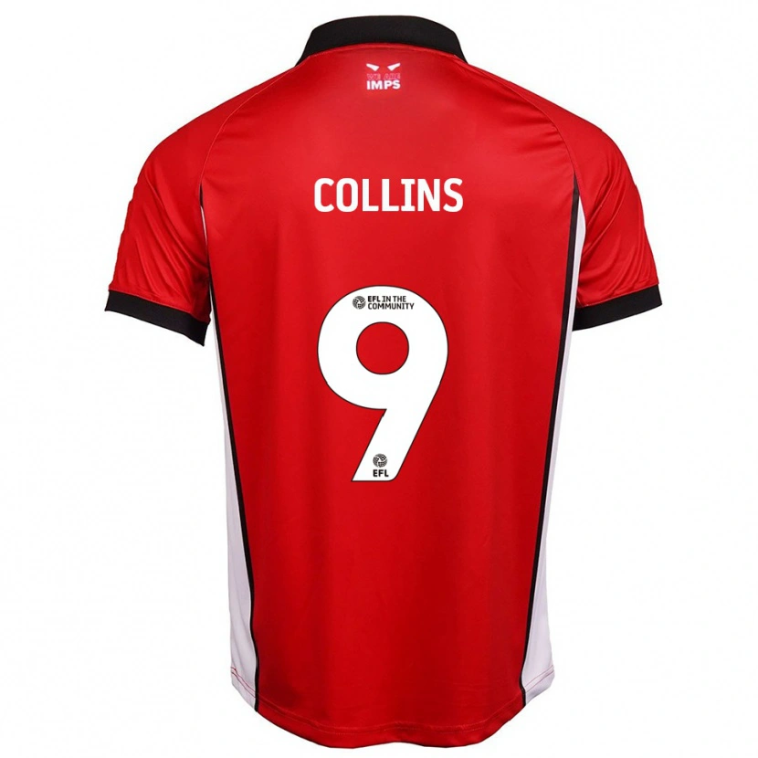 Danxen Damen James Collins #9 Rot Weiß Heimtrikot Trikot 2025/26 T-Shirt Österreich