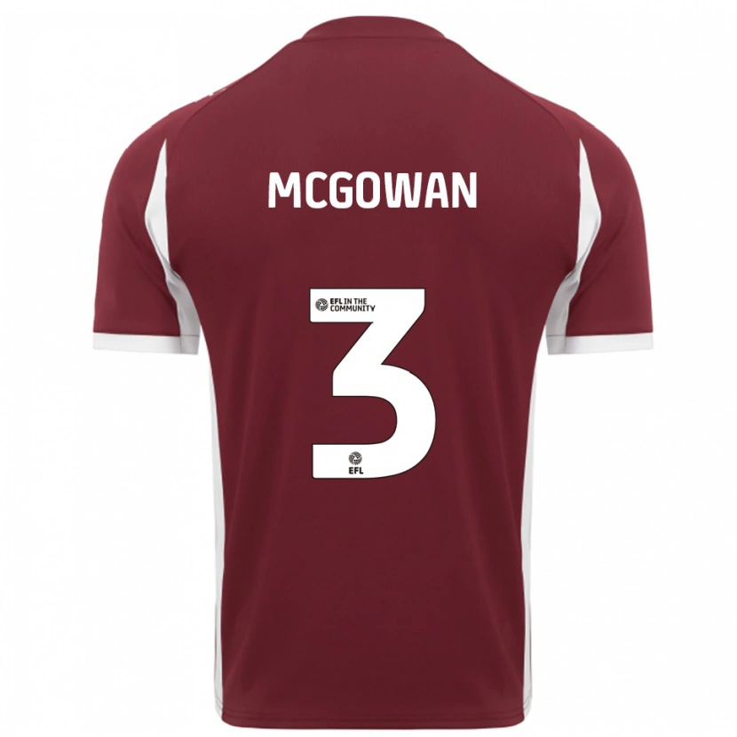 Danxen Damen Aaron Mcgowan #3 Burgunderrot Weiß Heimtrikot Trikot 2025/26 T-Shirt Österreich