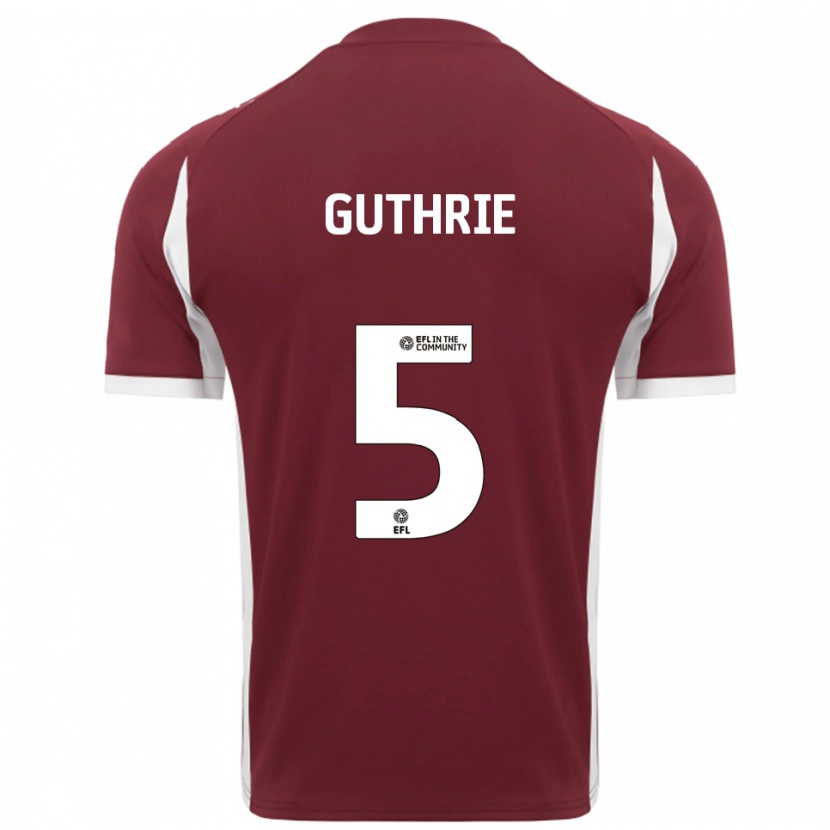 Danxen Damen Jon Guthrie #5 Burgunderrot Weiß Heimtrikot Trikot 2025/26 T-Shirt Österreich