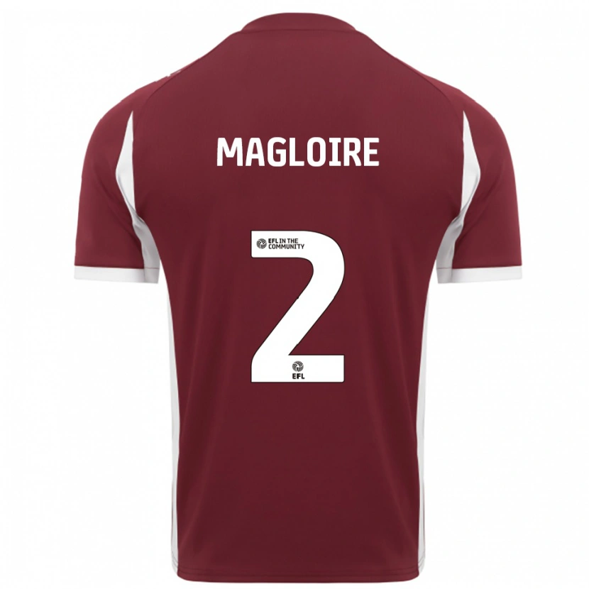Danxen Damen Tyler Magloire #2 Burgunderrot Weiß Heimtrikot Trikot 2025/26 T-Shirt Österreich
