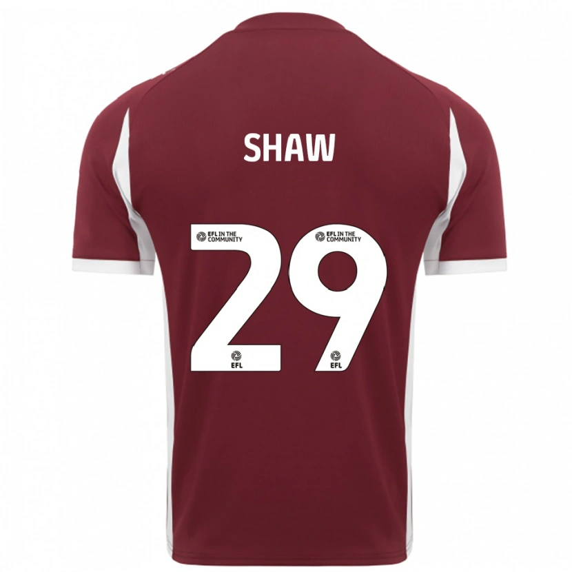 Danxen Damen Liam Shaw #29 Burgunderrot Weiß Heimtrikot Trikot 2025/26 T-Shirt Österreich