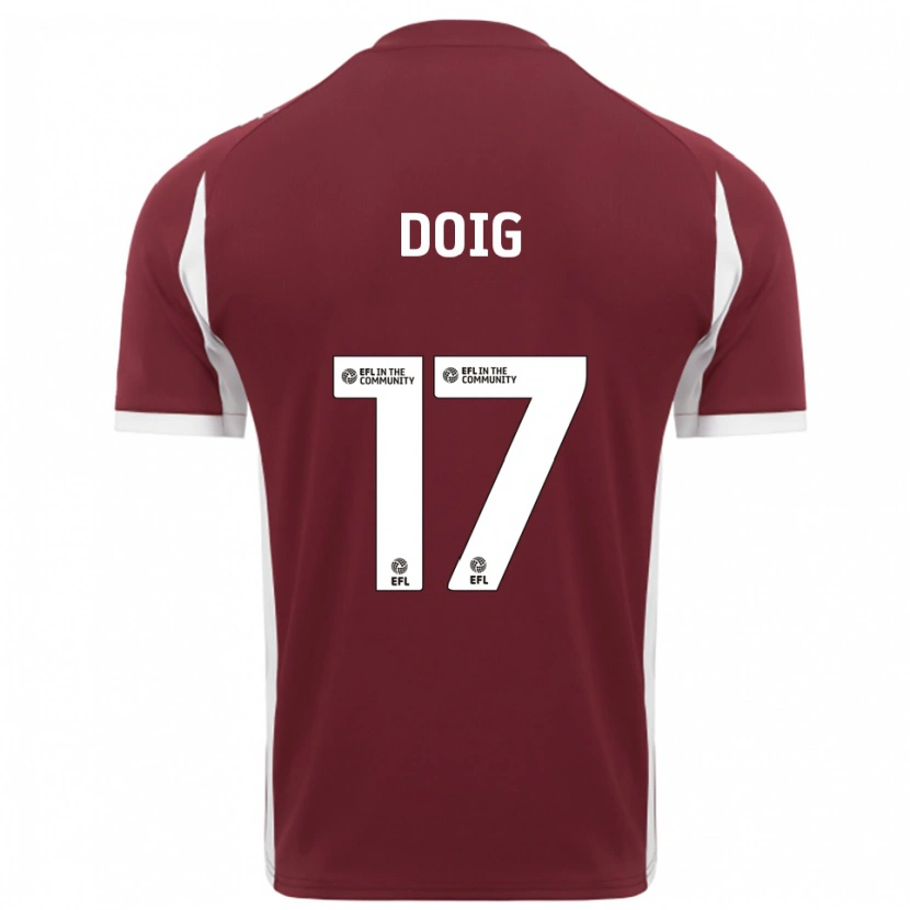 Danxen Damen Keira Doig #17 Burgunderrot Weiß Heimtrikot Trikot 2025/26 T-Shirt Österreich