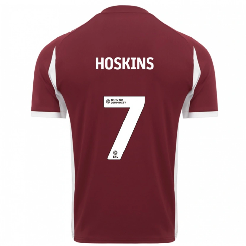 Danxen Damen Sam Hoskins #7 Burgunderrot Weiß Heimtrikot Trikot 2025/26 T-Shirt Österreich