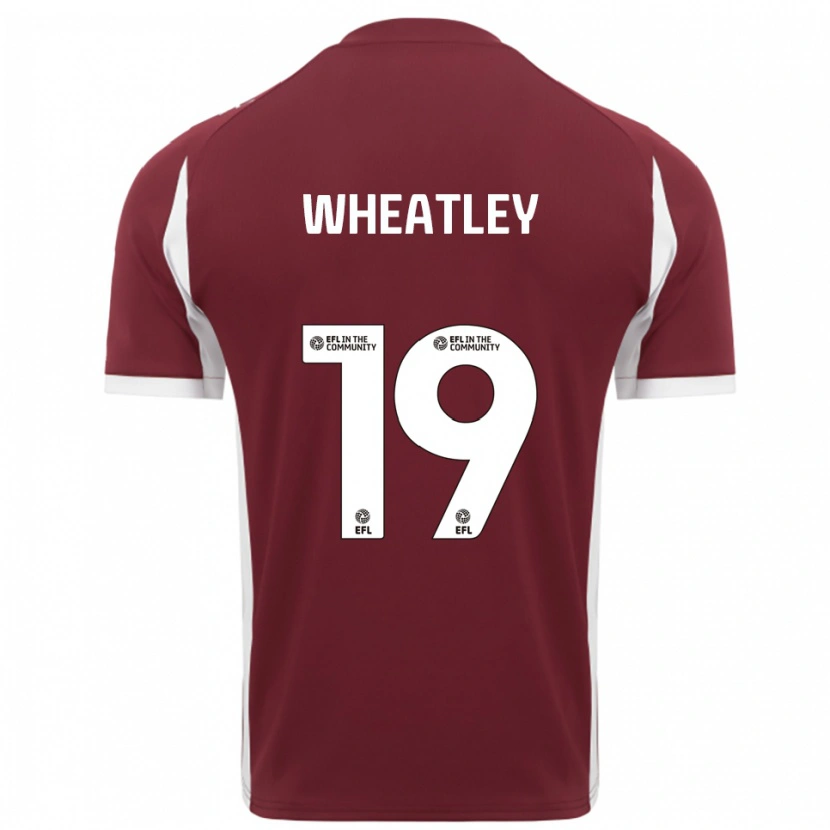 Danxen Damen Ethan Wheatley #19 Burgunderrot Weiß Heimtrikot Trikot 2025/26 T-Shirt Österreich