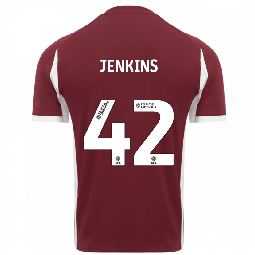 Danxen Damen Leo Jenkins #42 Burgunderrot Weiß Heimtrikot Trikot 2025/26 T-Shirt Österreich