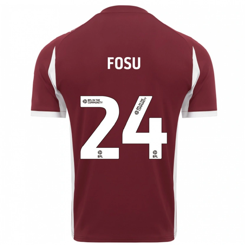 Danxen Damen Tariqe Fosu #24 Burgunderrot Weiß Heimtrikot Trikot 2025/26 T-Shirt Österreich