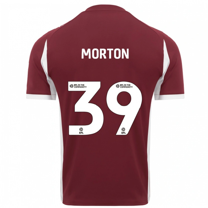 Danxen Damen Callum Morton #39 Burgunderrot Weiß Heimtrikot Trikot 2025/26 T-Shirt Österreich