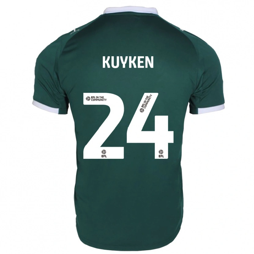 Danxen Damen Ava Kuyken #24 Grün Weiß Heimtrikot Trikot 2025/26 T-Shirt Österreich