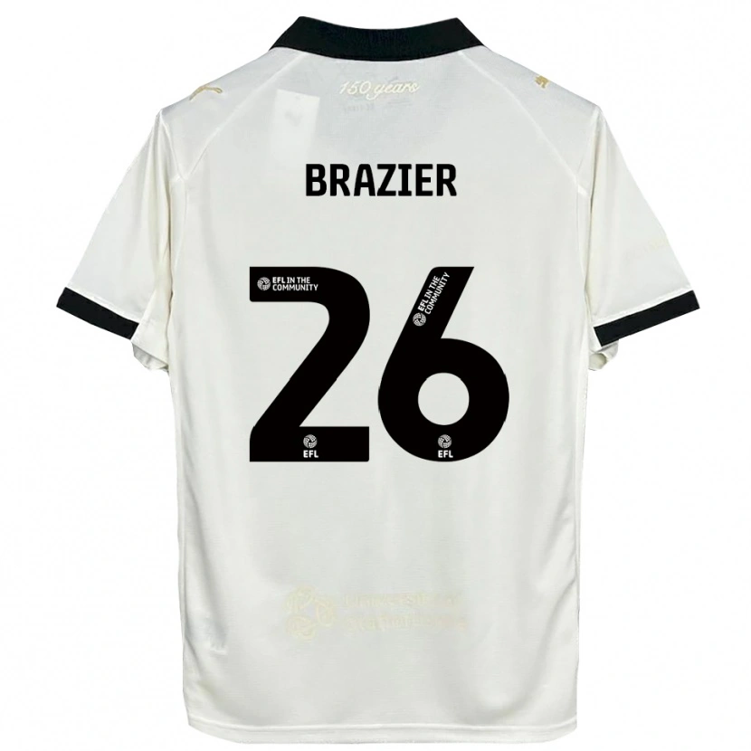 Danxen Damen Liam Brazier #26 Cremeweiß Schwarz Heimtrikot Trikot 2025/26 T-Shirt Österreich