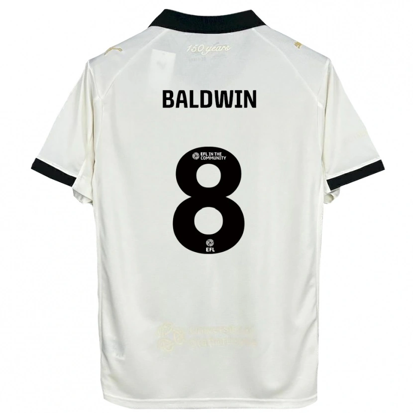 Danxen Damen Meg Baldwin #8 Cremeweiß Schwarz Heimtrikot Trikot 2025/26 T-Shirt Österreich