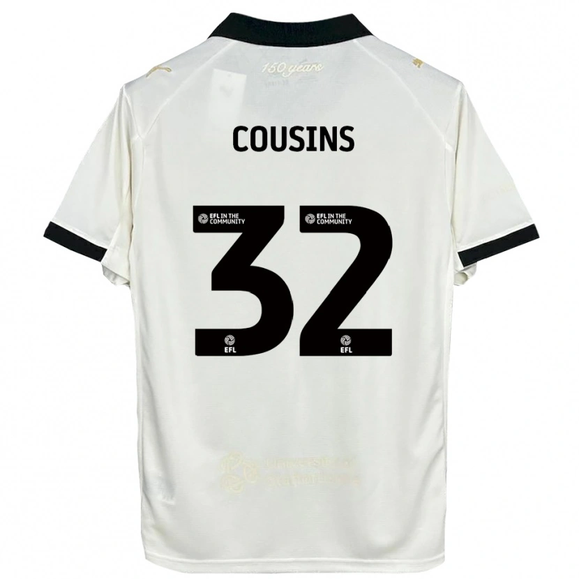 Danxen Damen Logan Cousins #32 Cremeweiß Schwarz Heimtrikot Trikot 2025/26 T-Shirt Österreich