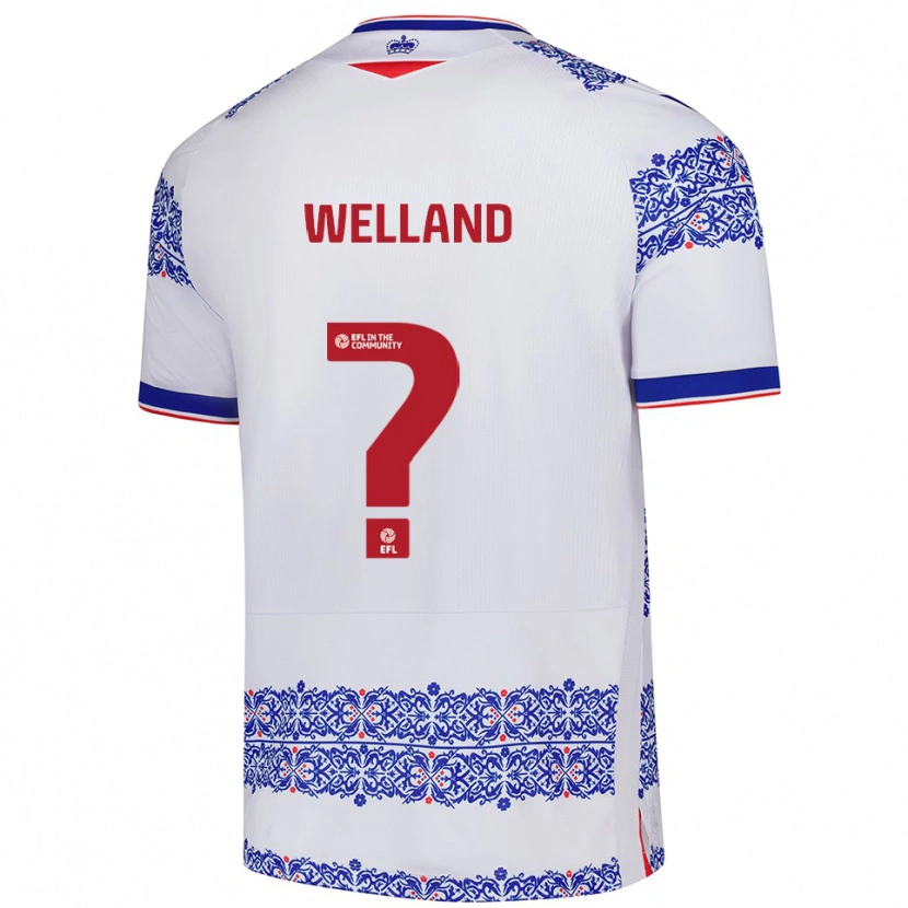 Danxen Damen Josh Welland #0 Weiß Blau Heimtrikot Trikot 2025/26 T-Shirt Österreich
