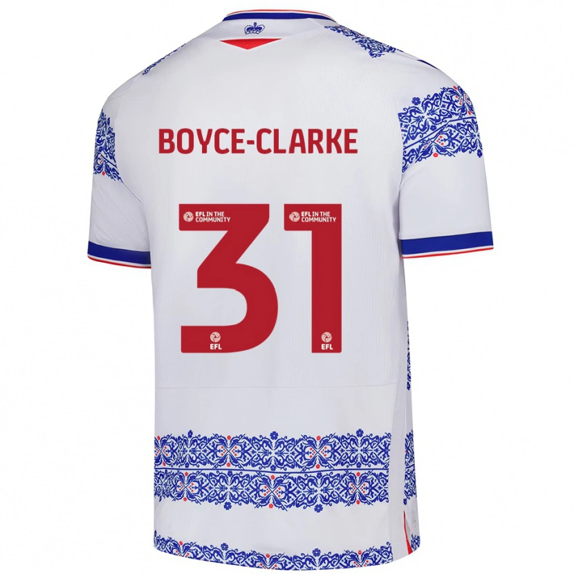 Danxen Damen Coniah Boyce-Clarke #31 Weiß Blau Heimtrikot Trikot 2025/26 T-Shirt Österreich
