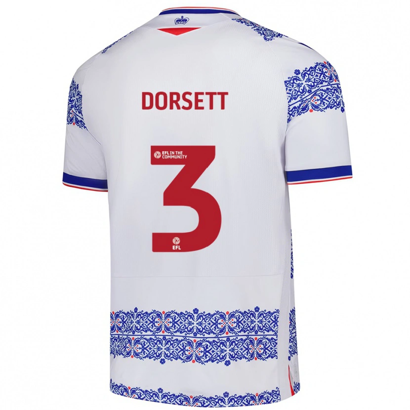 Danxen Damen Jeriel Dorsett #3 Weiß Blau Heimtrikot Trikot 2025/26 T-Shirt Österreich