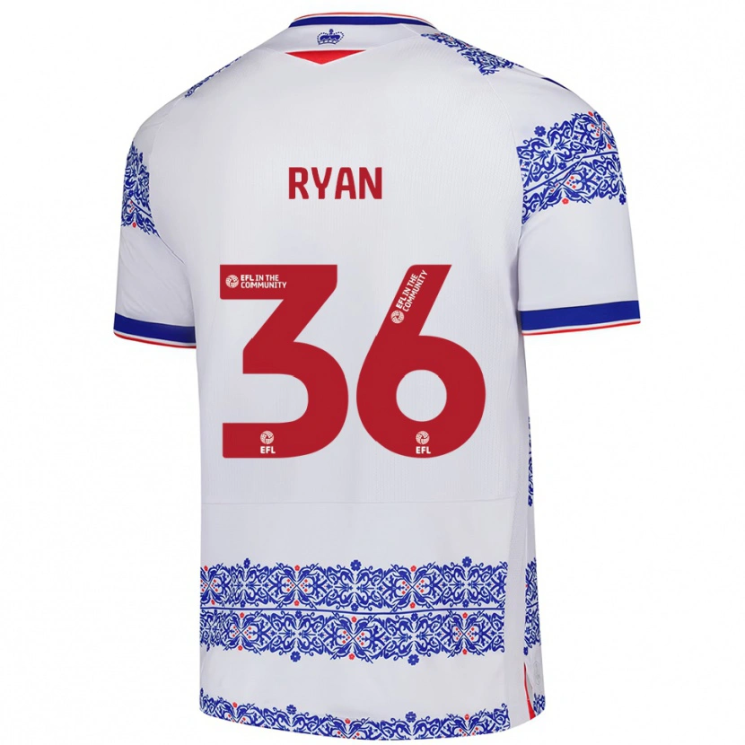 Danxen Damen John Ryan #36 Weiß Blau Heimtrikot Trikot 2025/26 T-Shirt Österreich