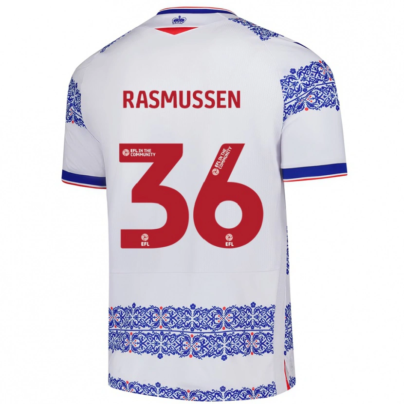Danxen Damen Tash Rasmussen #36 Weiß Blau Heimtrikot Trikot 2025/26 T-Shirt Österreich