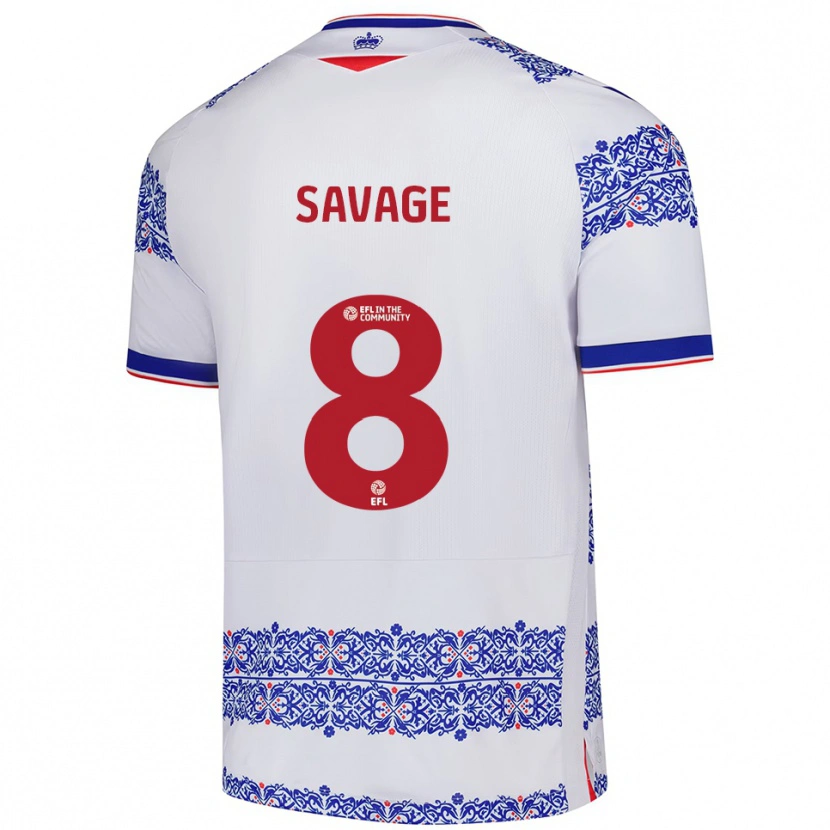 Danxen Damen Charlie Savage #8 Weiß Blau Heimtrikot Trikot 2025/26 T-Shirt Österreich