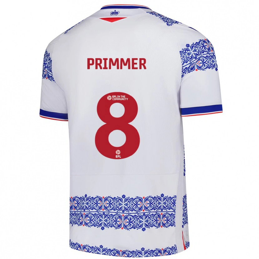 Danxen Damen Tia Primmer #8 Weiß Blau Heimtrikot Trikot 2025/26 T-Shirt Österreich