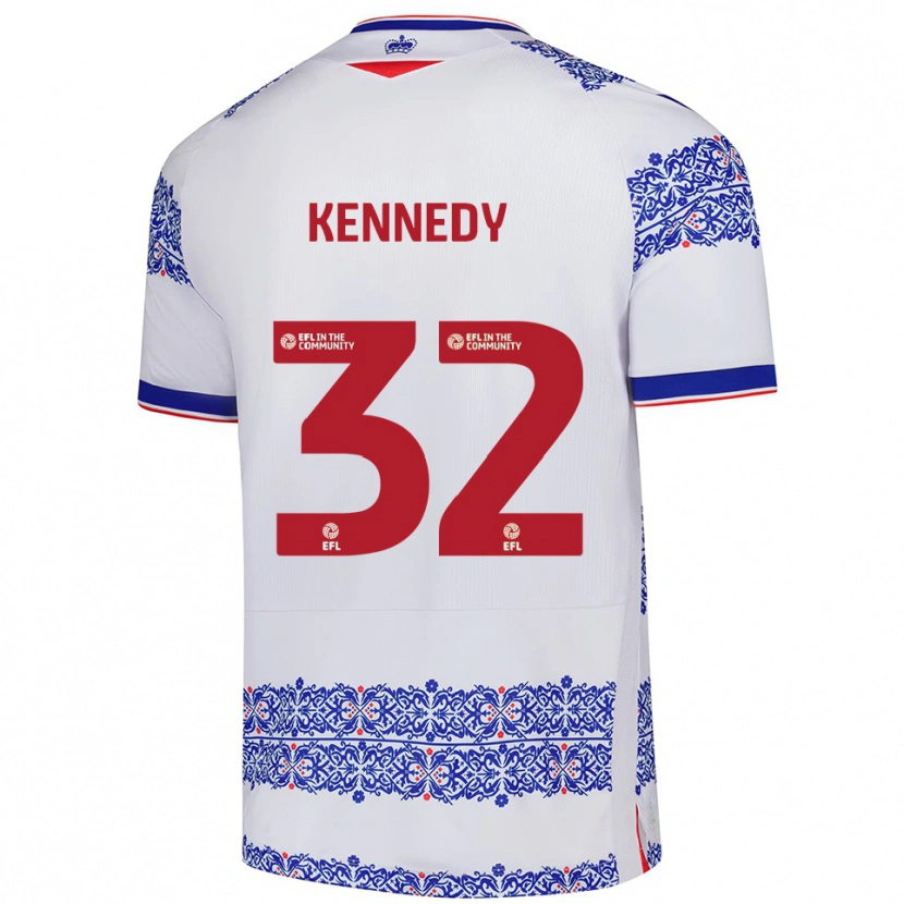 Danxen Damen Stevie Kennedy #32 Weiß Blau Heimtrikot Trikot 2025/26 T-Shirt Österreich