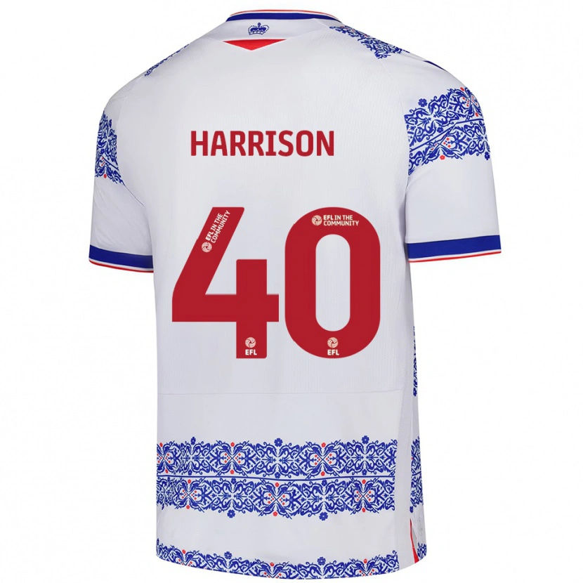 Danxen Damen Sam Harrison #40 Weiß Blau Heimtrikot Trikot 2025/26 T-Shirt Österreich