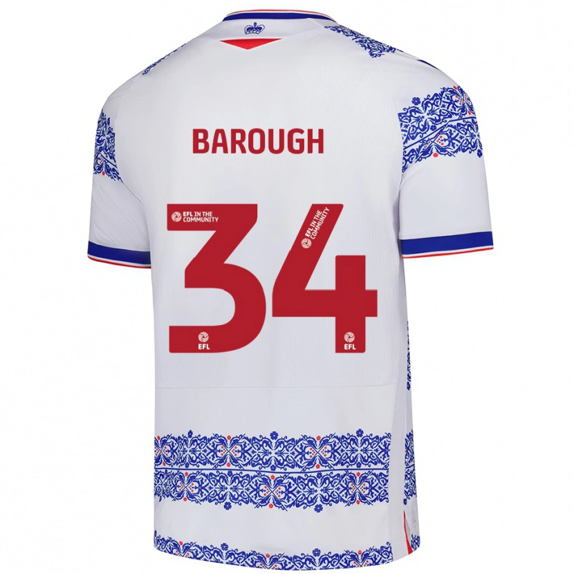 Danxen Damen Joe Barough #34 Weiß Blau Heimtrikot Trikot 2025/26 T-Shirt Österreich