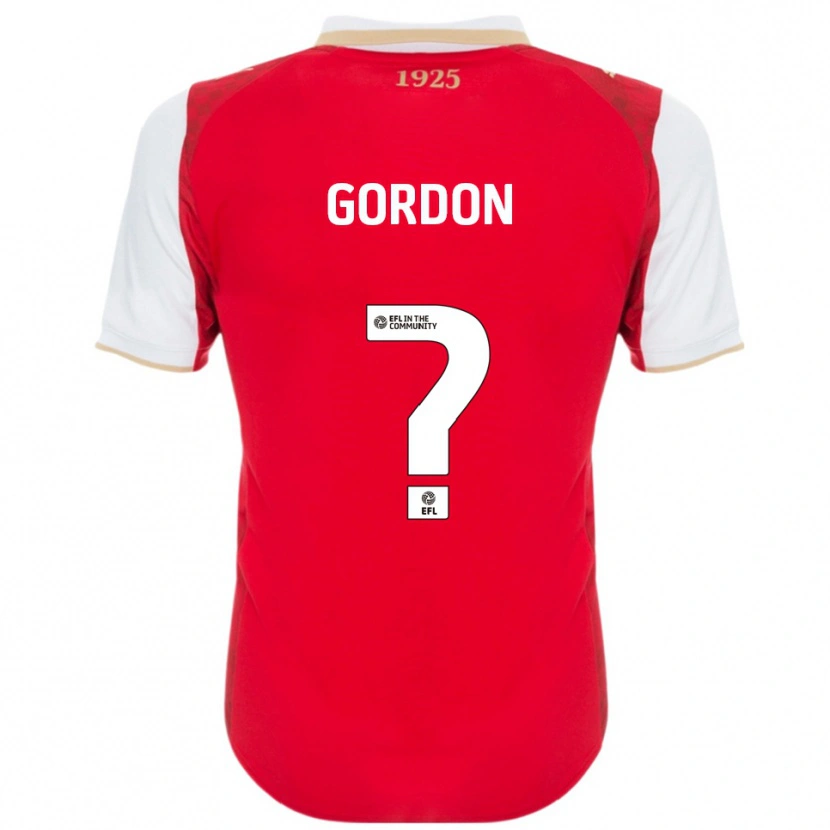 Danxen Damen Owain Gordon #0 Rot Weiß Heimtrikot Trikot 2025/26 T-Shirt Österreich
