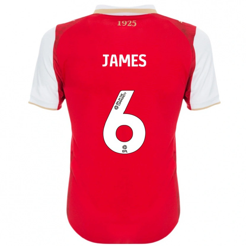 Danxen Damen Reece James #6 Rot Weiß Heimtrikot Trikot 2025/26 T-Shirt Österreich