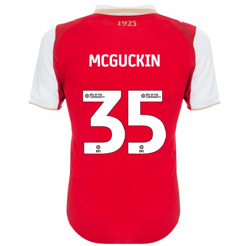 Danxen Damen Ciaran Mcguckin #35 Rot Weiß Heimtrikot Trikot 2025/26 T-Shirt Österreich
