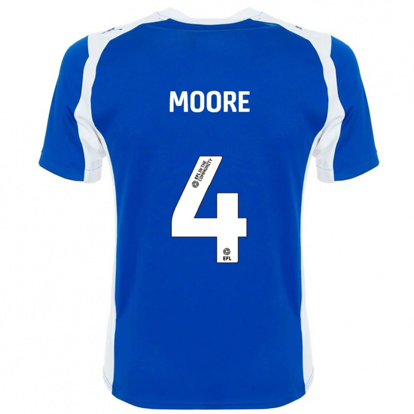 Danxen Damen Abbie Moore #4 Blau Weiß Heimtrikot Trikot 2025/26 T-Shirt Österreich
