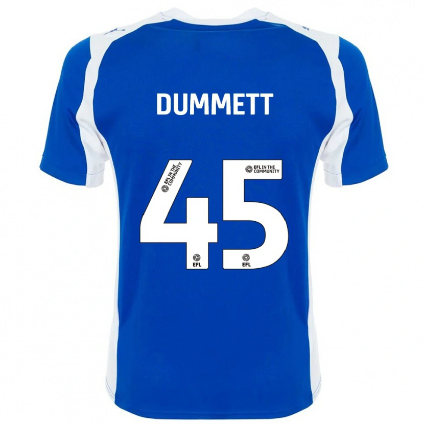 Danxen Damen Paul Dummett #45 Blau Weiß Heimtrikot Trikot 2025/26 T-Shirt Österreich