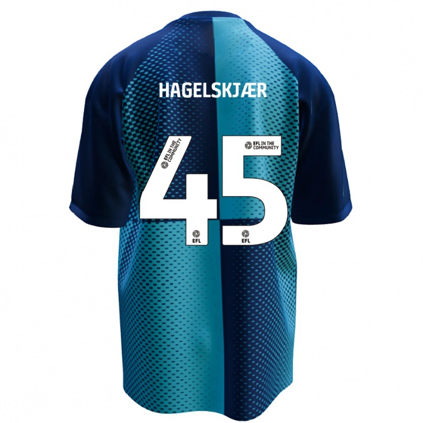 Danxen Damen Anders Hagelskjær #45 Blau Himmelblau Heimtrikot Trikot 2025/26 T-Shirt Österreich