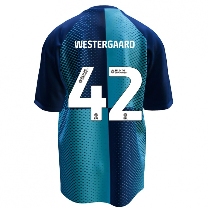 Danxen Damen Magnus Westergaard #42 Blau Himmelblau Heimtrikot Trikot 2025/26 T-Shirt Österreich