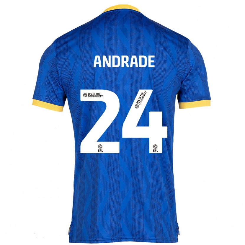 Danxen Damen Eduarda Andrade #24 Marine Gelb Heimtrikot Trikot 2025/26 T-Shirt Österreich