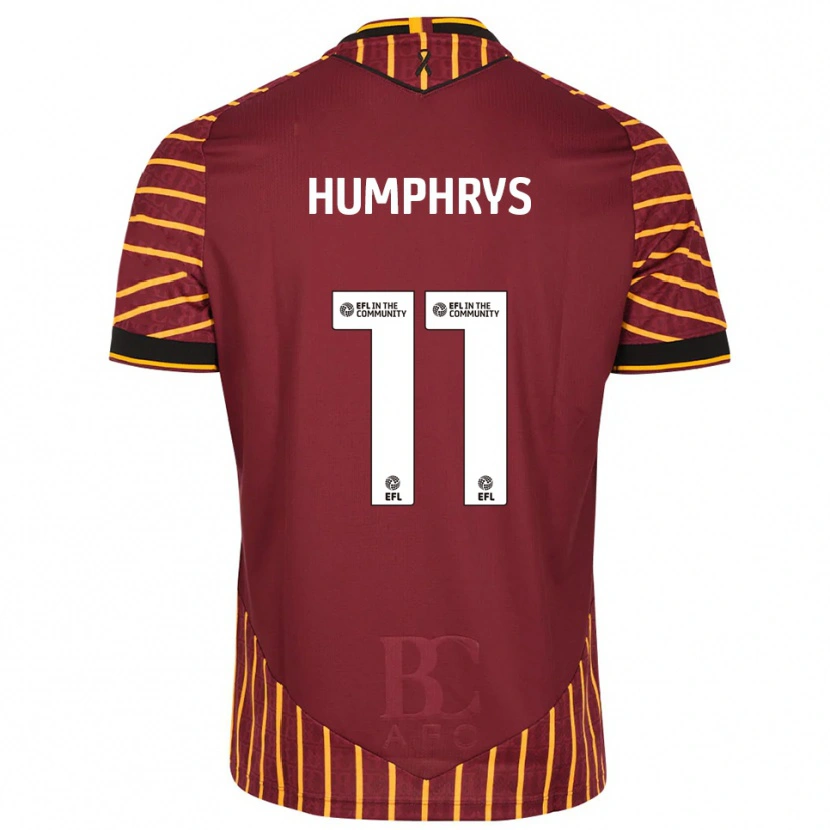 Danxen Damen Stephen Humphrys #11 Orange Burgunderrot Heimtrikot Trikot 2025/26 T-Shirt Österreich