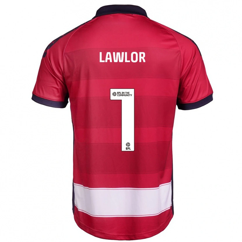 Danxen Damen Ian Lawlor #1 Rot Weiß Heimtrikot Trikot 2025/26 T-Shirt Österreich