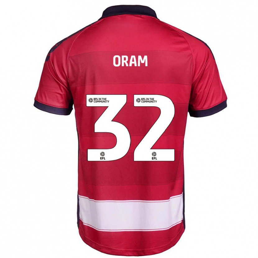 Danxen Damen Jake Oram #32 Rot Weiß Heimtrikot Trikot 2025/26 T-Shirt Österreich