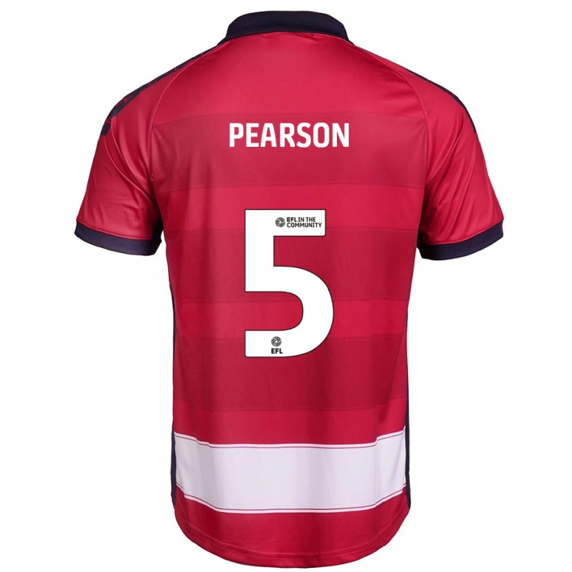 Danxen Damen Matty Pearson #5 Rot Weiß Heimtrikot Trikot 2025/26 T-Shirt Österreich