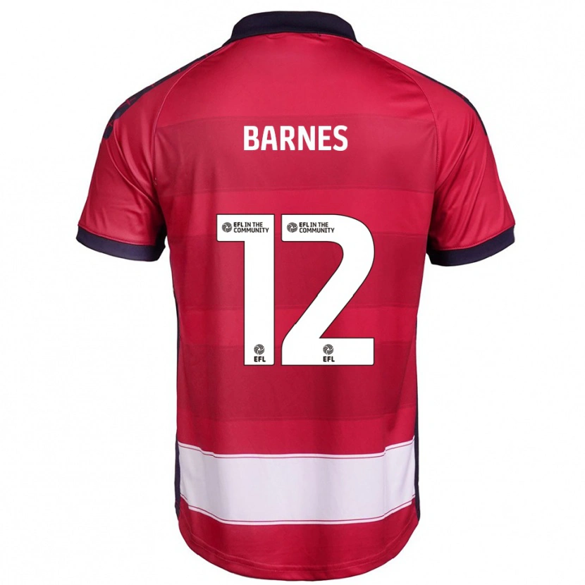 Danxen Damen Ruby Barnes #12 Rot Weiß Heimtrikot Trikot 2025/26 T-Shirt Österreich
